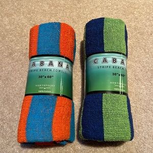 New 2 Stripe Beach Towels